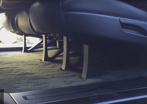 Tesla folding middle row
