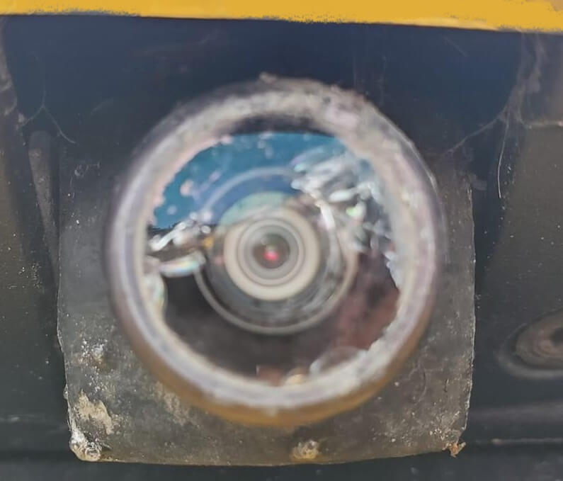Tesla failed rear camera