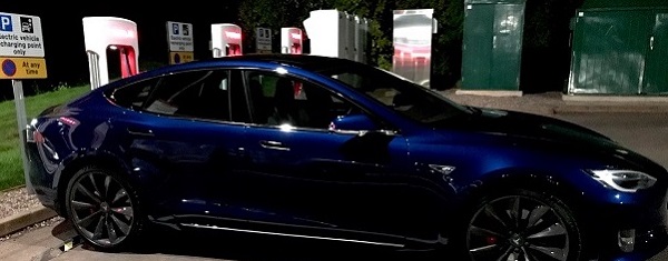 Supercharging car